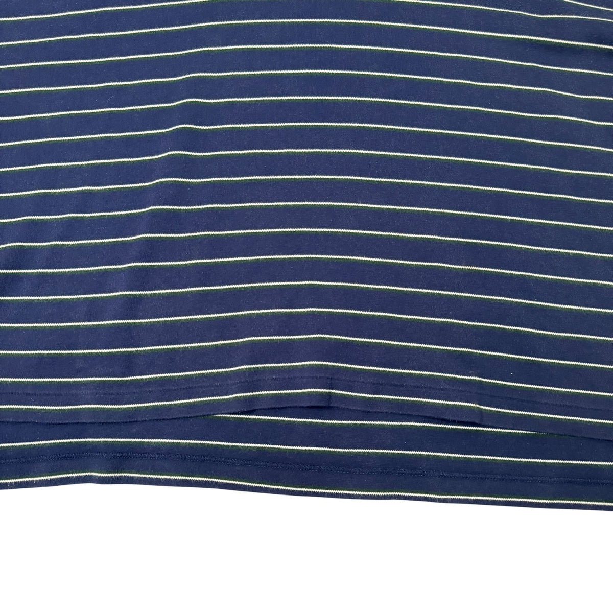Ralph Lauren Polo Shirt Striped Navy White Short Sleeve Vintage Mens XXL