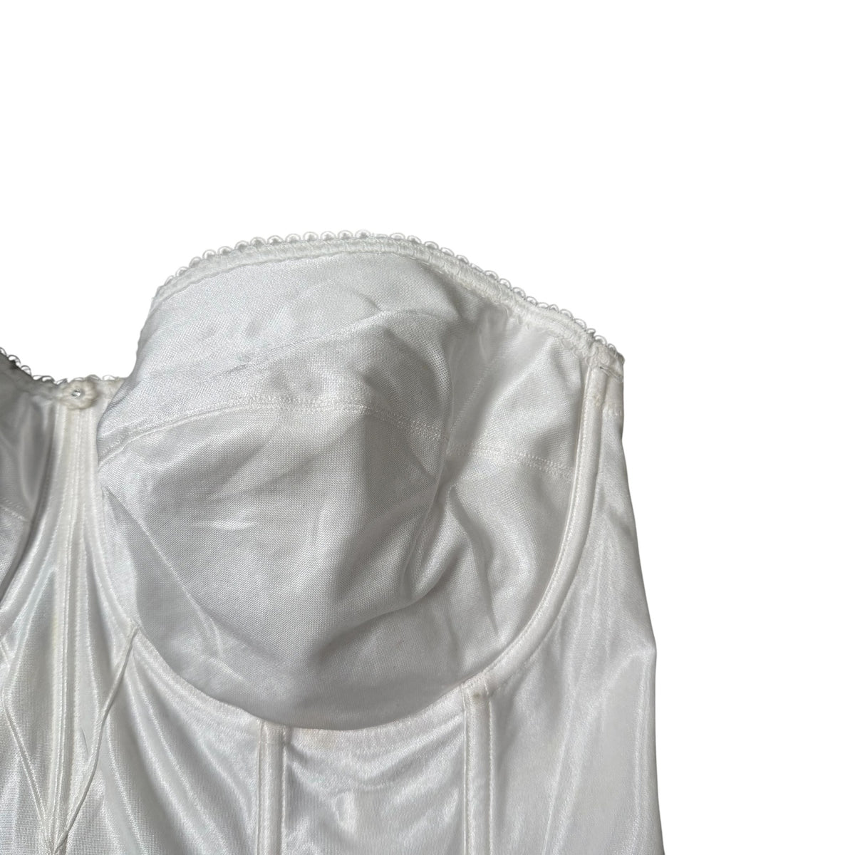 Dominique Longline Bustier Bra Bridal White Strapless Womens 44DD