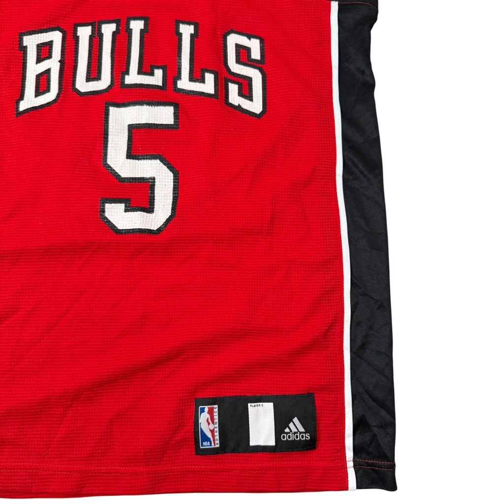 Chicago Bulls Jersey Boozer 5 NBA Adidas Red Vintage Womens 16