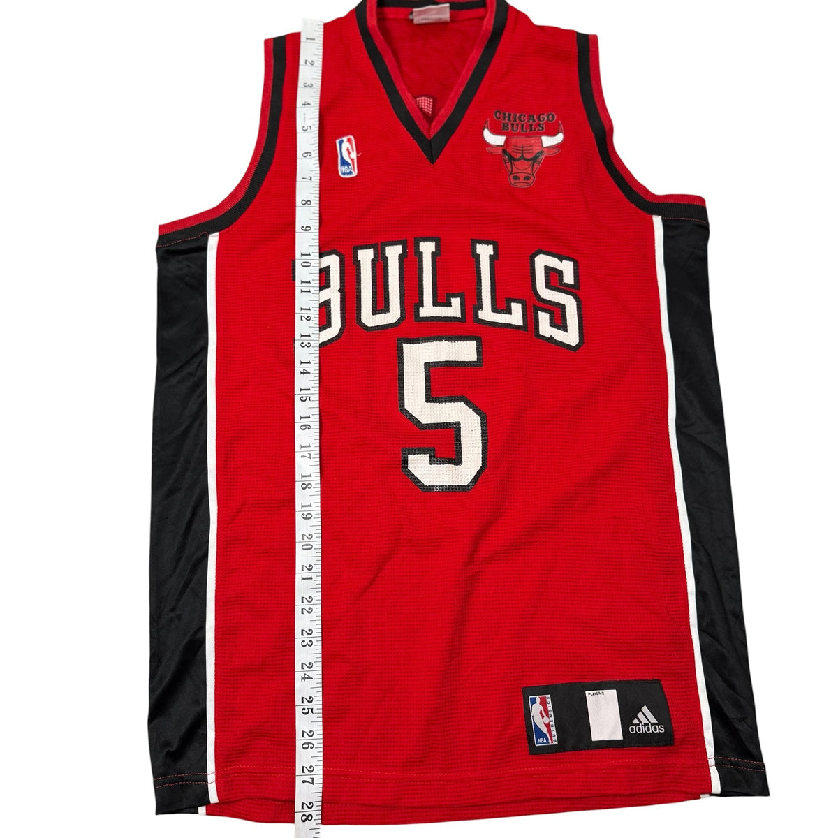 Chicago Bulls Jersey Boozer 5 NBA Adidas Red Vintage Womens 16