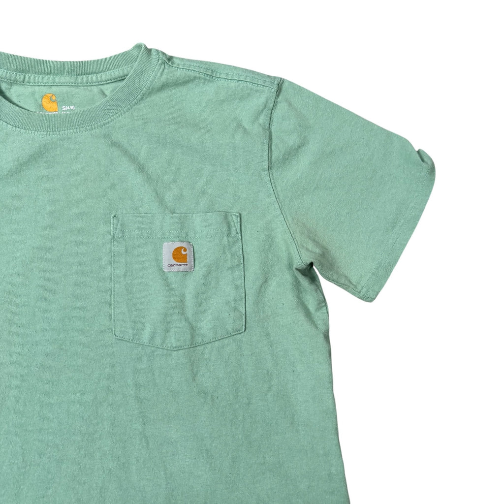 Carhartt T Shirt Pocket Tee Green Mint Workwear Womens Small