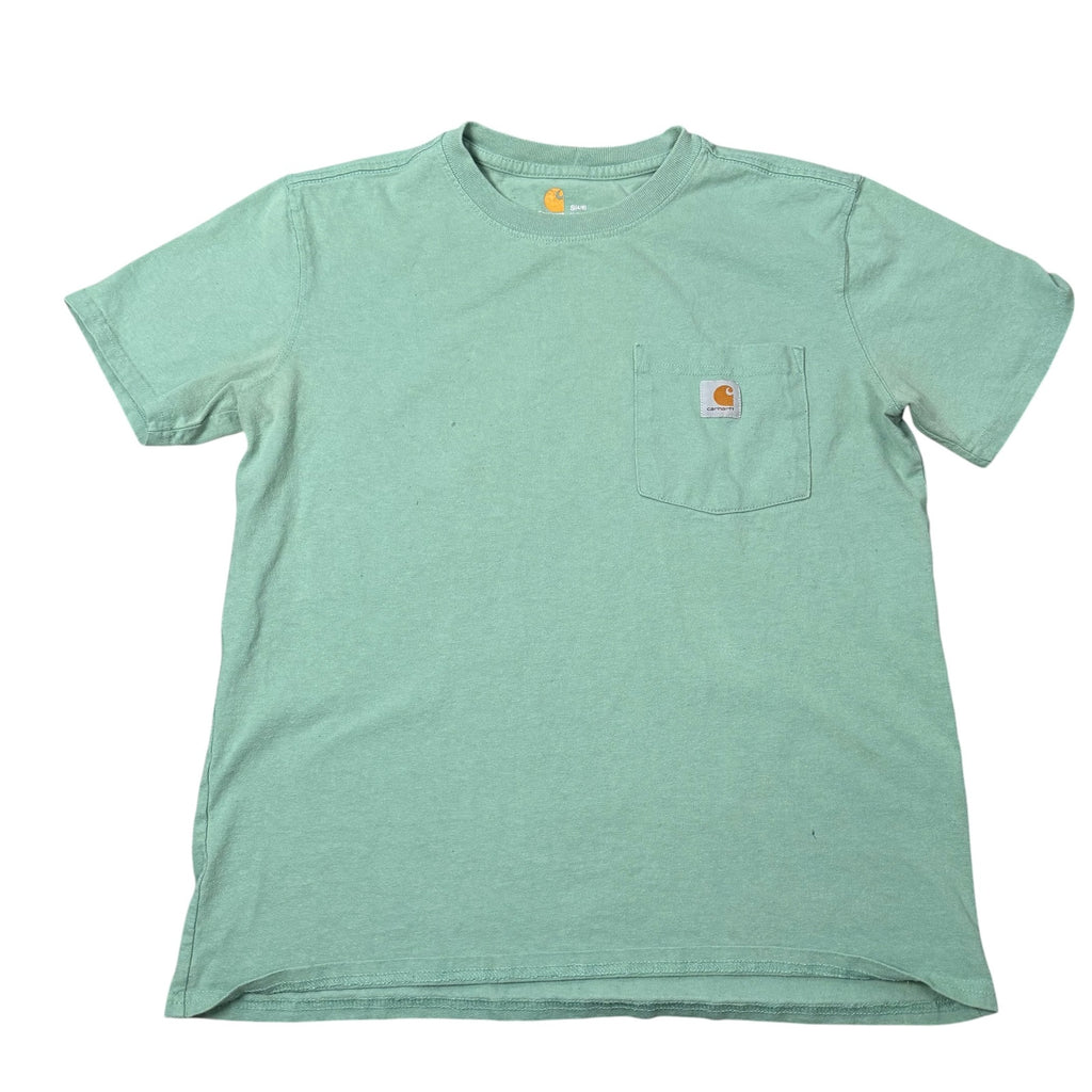 Carhartt T Shirt Pocket Tee Green Mint Workwear Womens Small