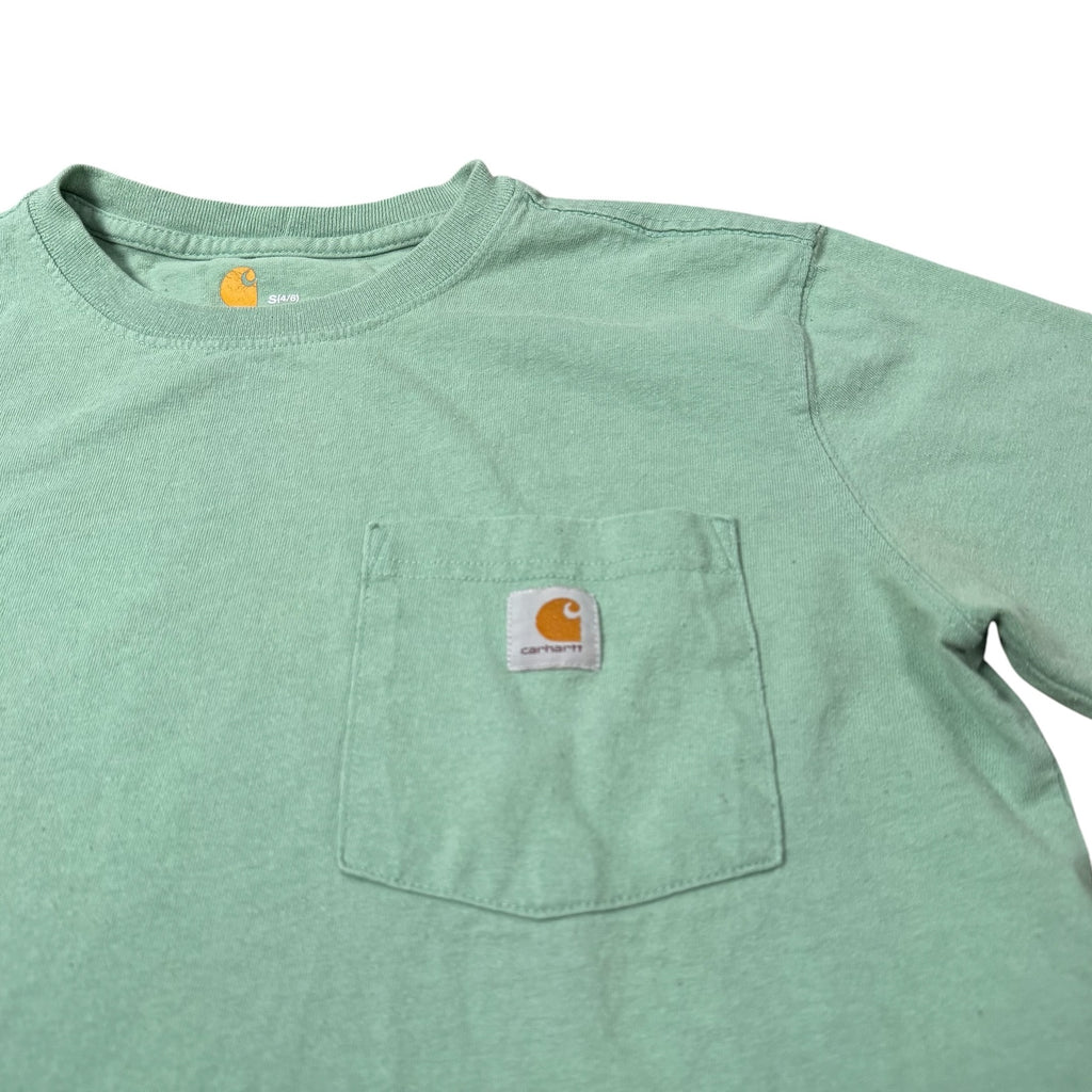 Carhartt T Shirt Pocket Tee Green Mint Workwear Womens Small
