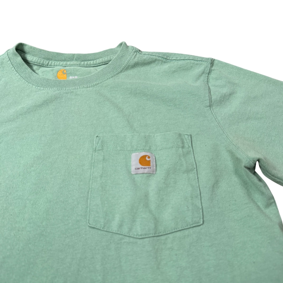 Carhartt T Shirt Pocket Tee Green Mint Workwear Womens Small