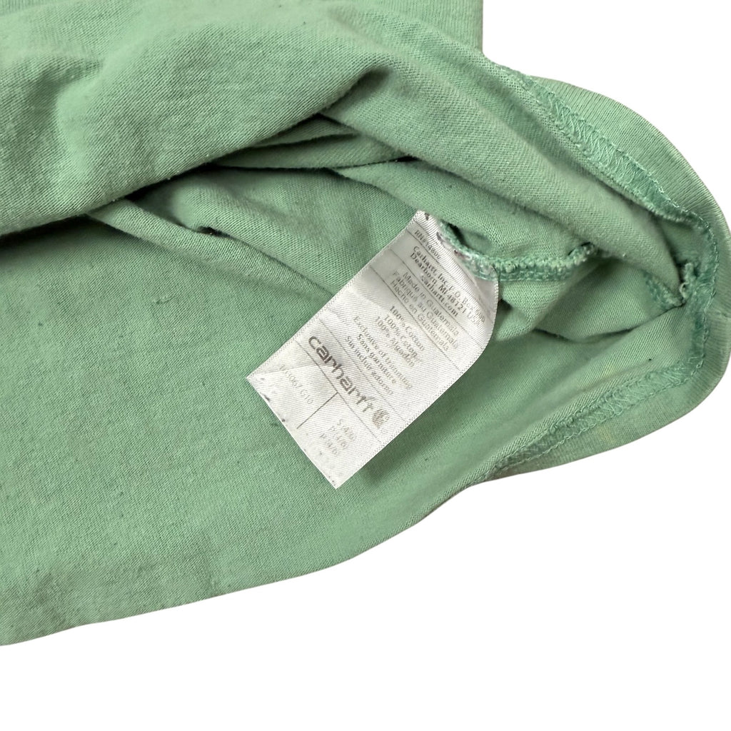 Carhartt T Shirt Pocket Tee Green Mint Workwear Womens Small