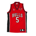 Chicago Bulls Jersey Boozer 5 NBA Adidas Red Vintage Womens 16
