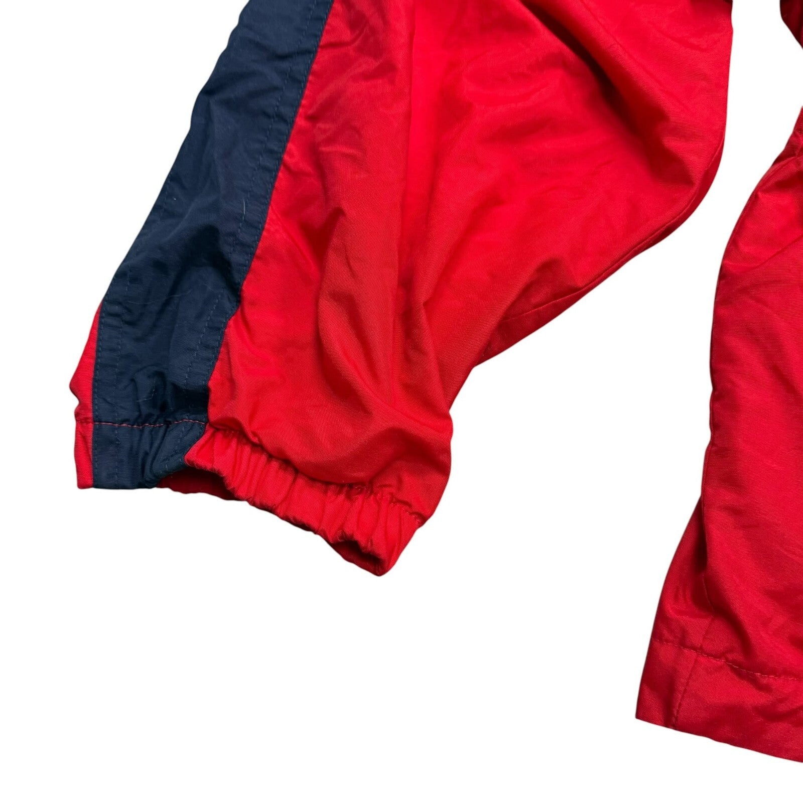 Fila Vintage Y2K Windbreaker Jacket Zip Up Lightweight Red Navy Medium