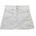 Tally Weijl Vintage Y2K Denim Mini Skirt White Small