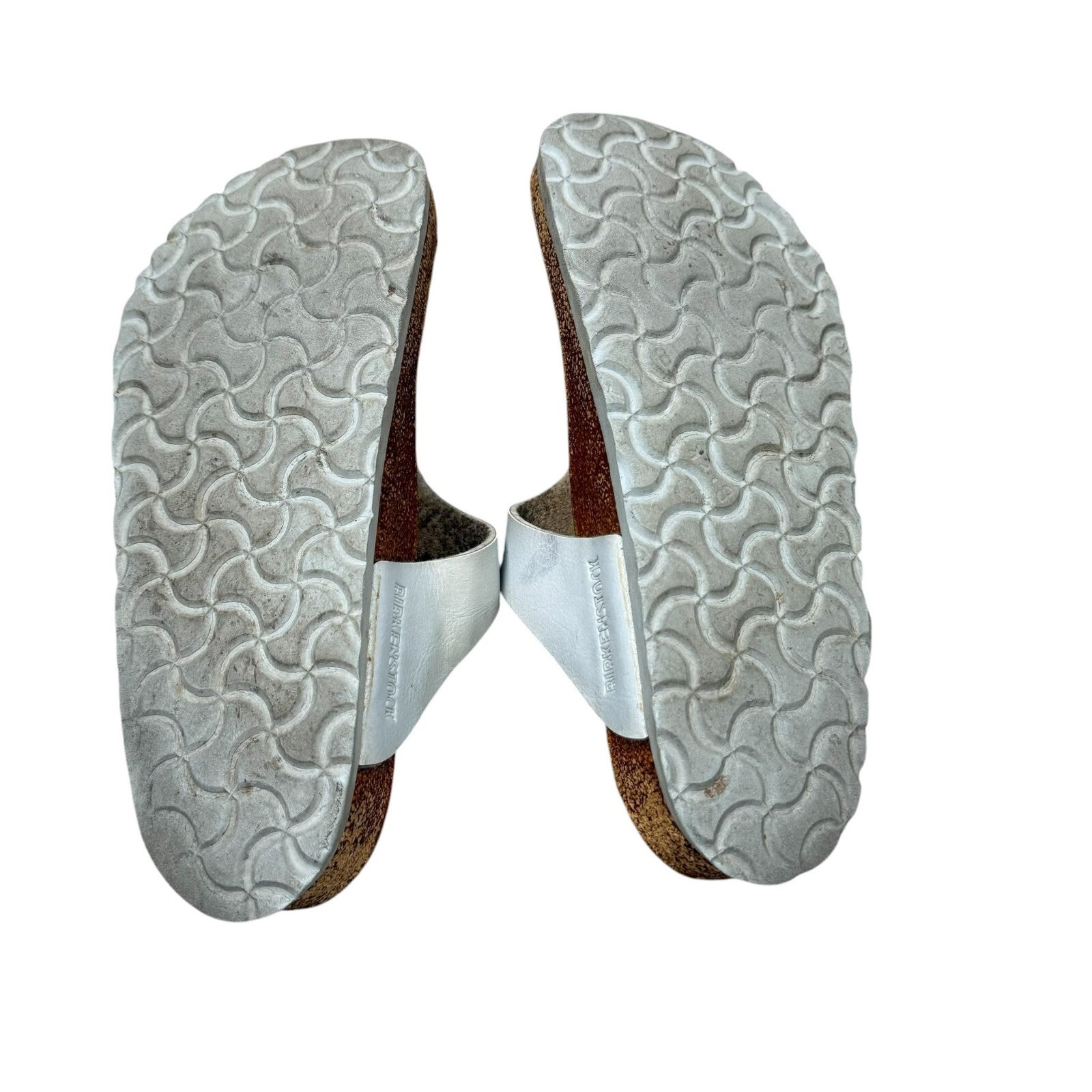 Birkenstock Gizeh Thong Sandals Birko Flor Silver Size UK 3.5 EU 36