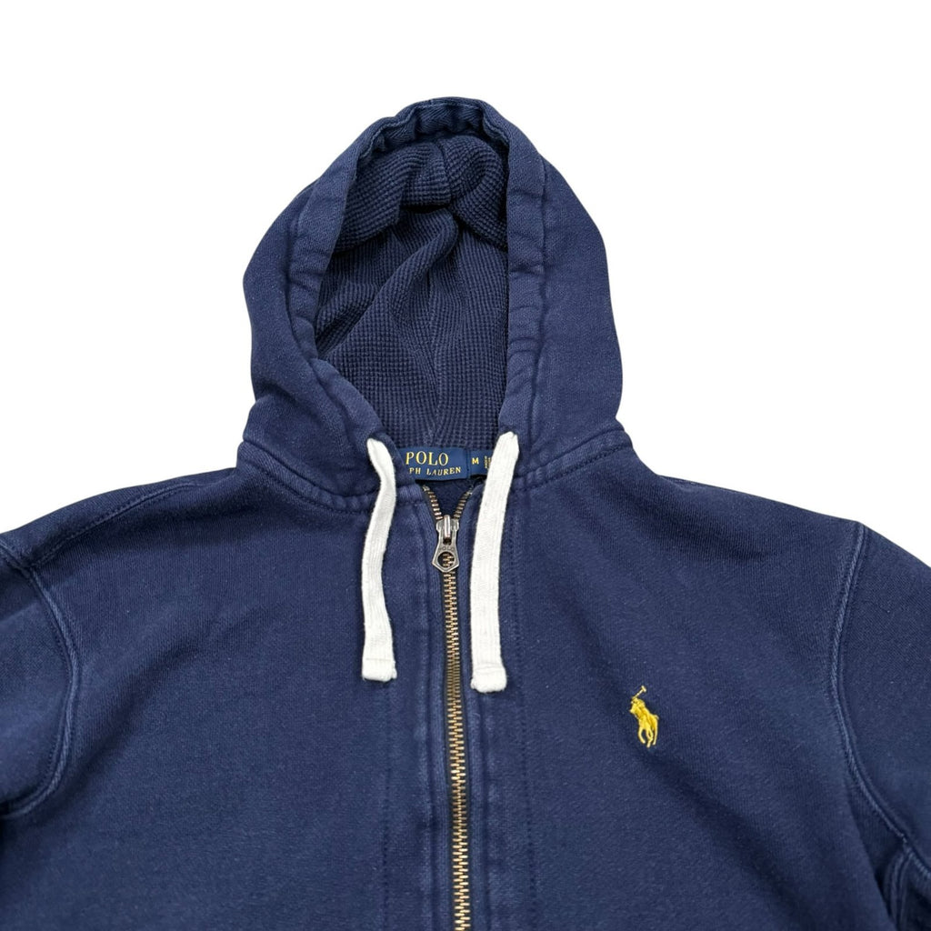 Polo Ralph Lauren Hoodie Full Zip Up Navy Blue Medium