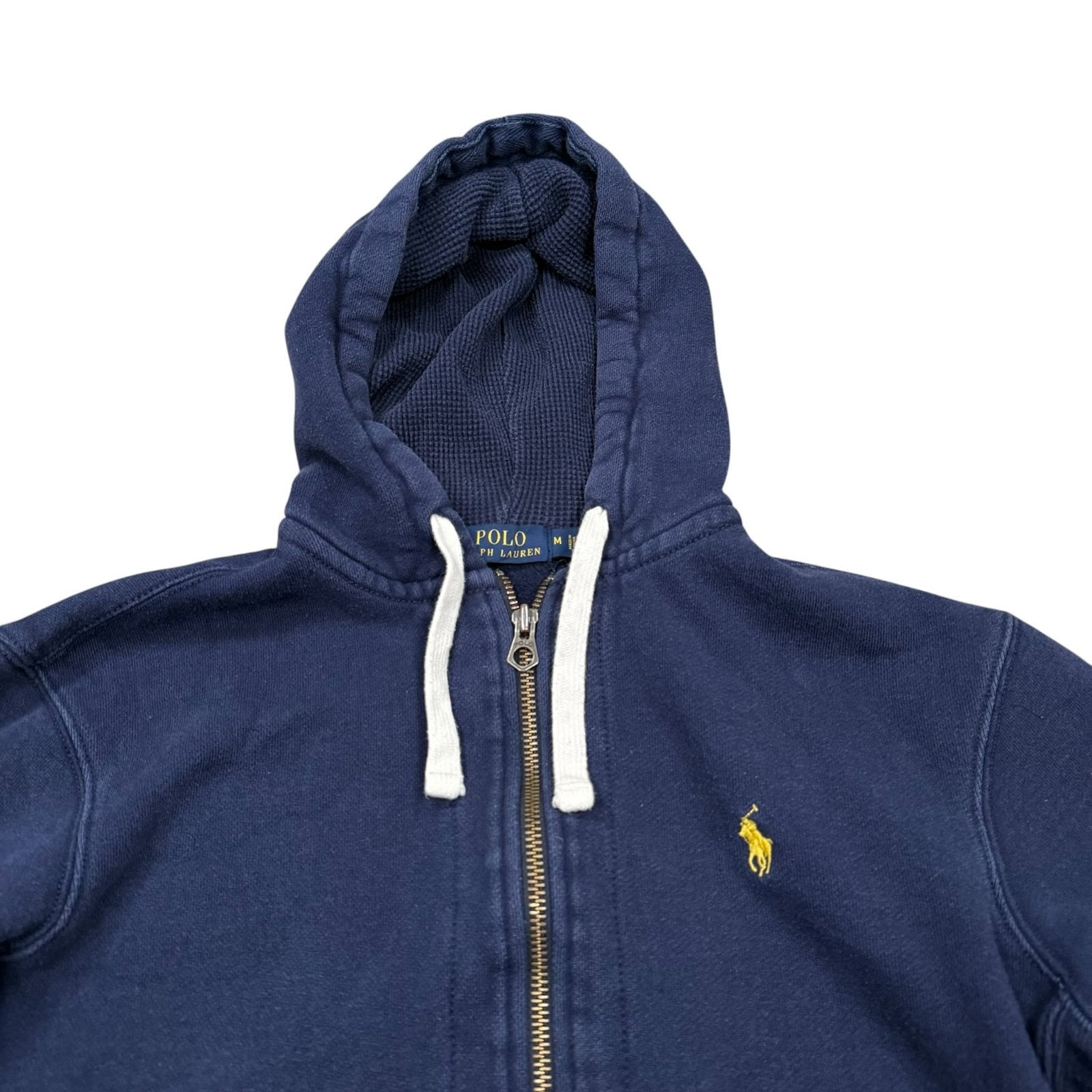 Polo Ralph Lauren Hoodie Full Zip Up Navy Blue Medium