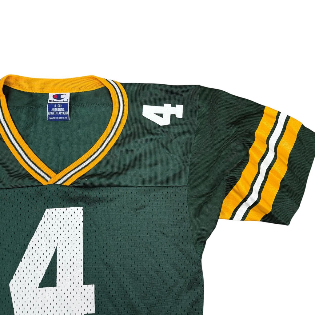 Champion Vintage Y2K NFL Jersey FAVRE #4 Green Yellow Small