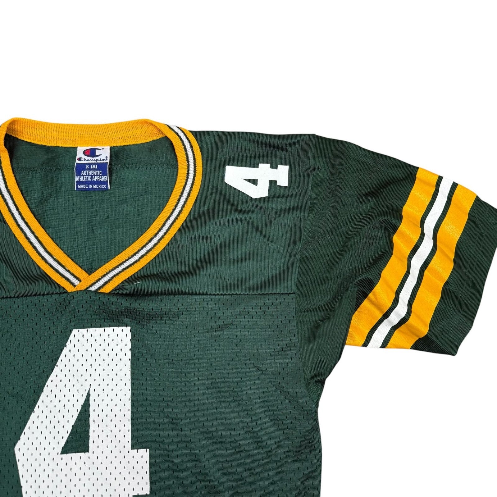 Champion Vintage Y2K NFL Jersey FAVRE #4 Green Yellow Small