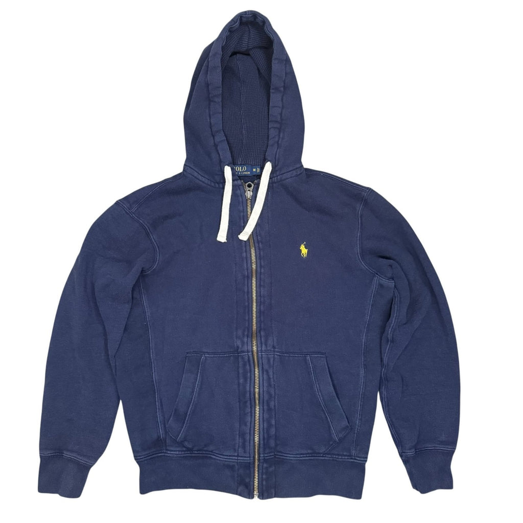 Polo Ralph Lauren Hoodie Full Zip Up Navy Blue Medium