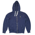 Polo Ralph Lauren Hoodie Full Zip Up Navy Blue Medium