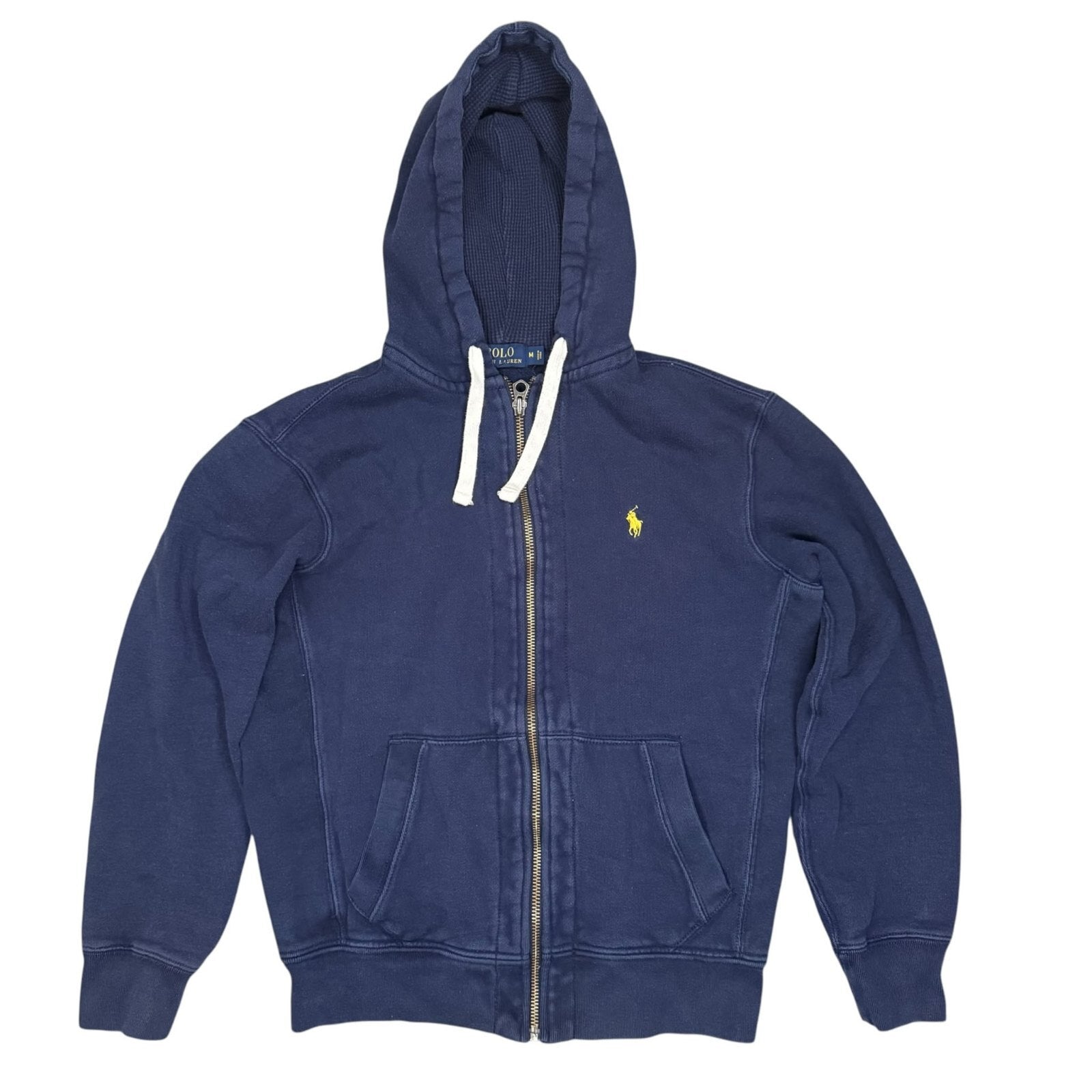 Polo Ralph Lauren Hoodie Full Zip Up Navy Blue Medium