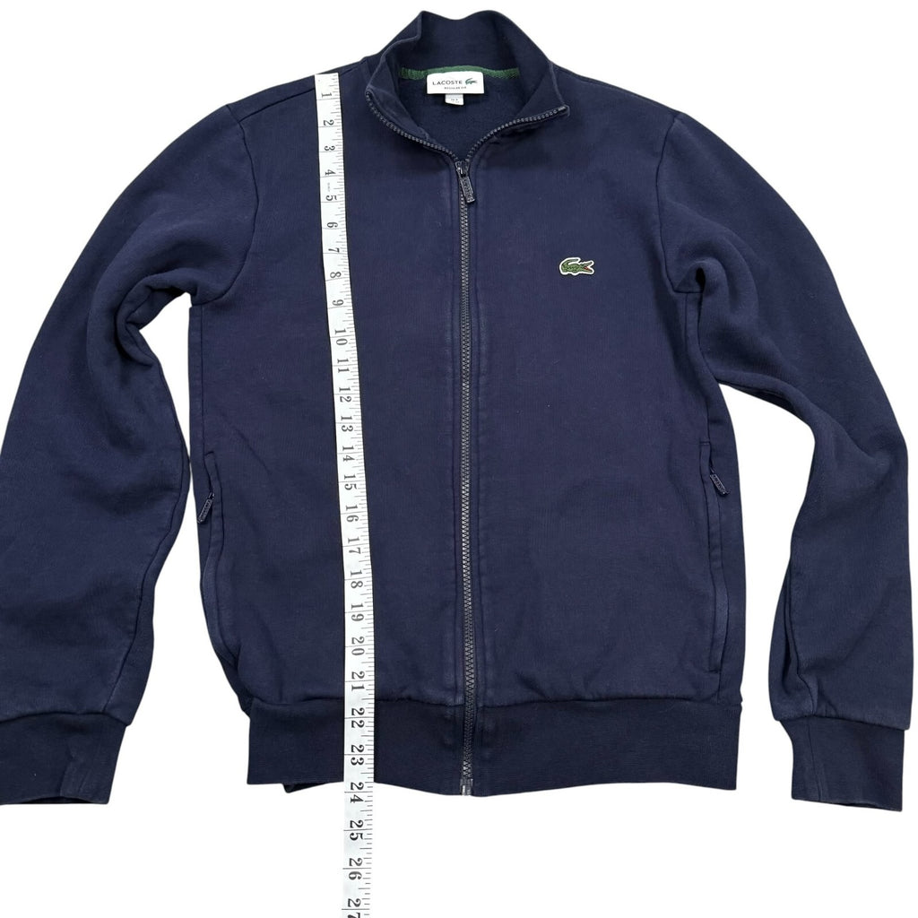 Lacoste Jumper Cardigan Zip Up Regular Fit Navy Blue XS