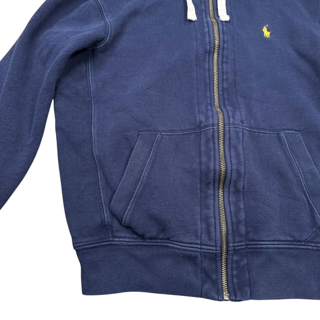 Polo Ralph Lauren Hoodie Full Zip Up Navy Blue Medium