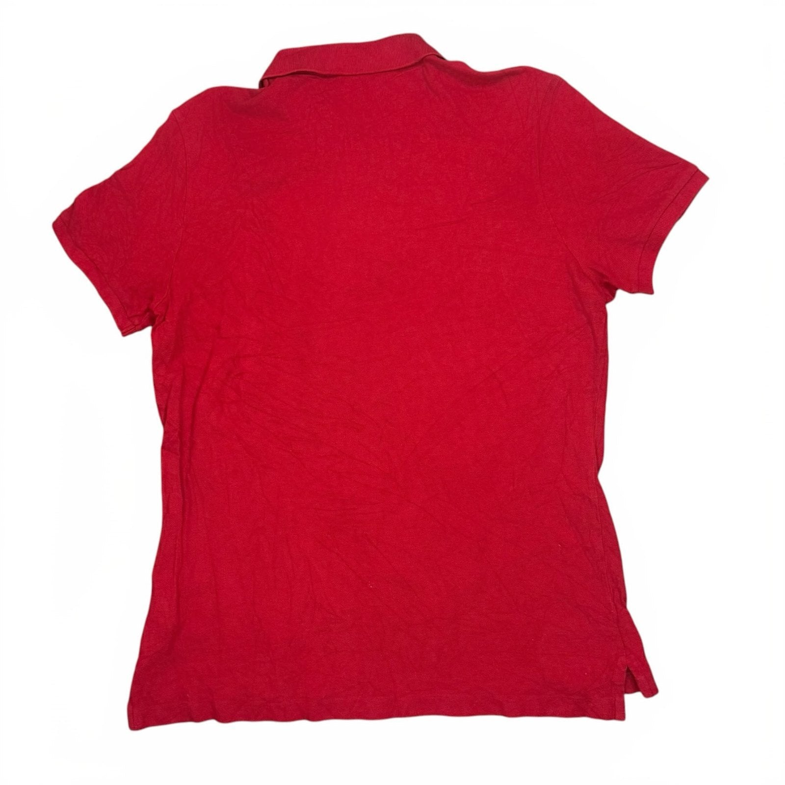 Ralph Lauren Y2K Polo Shirt Short Sleeve Red Cotton XL