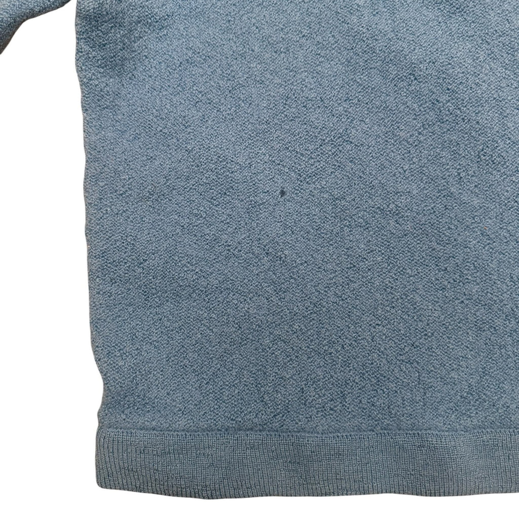 Lacoste Ch Vintage 90s V-Neck Jumper Sweater Wool Blue Small