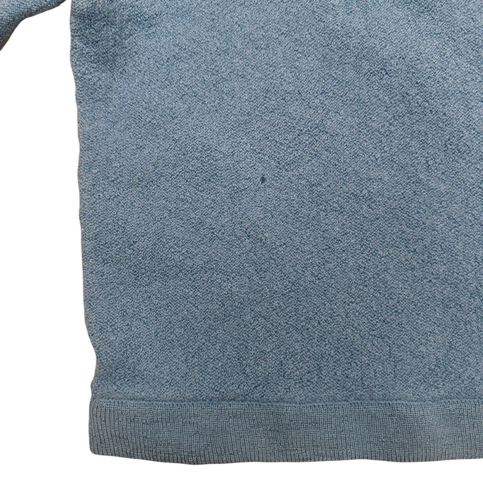 Lacoste Ch Vintage 90s V-Neck Jumper Sweater Wool Blue Small