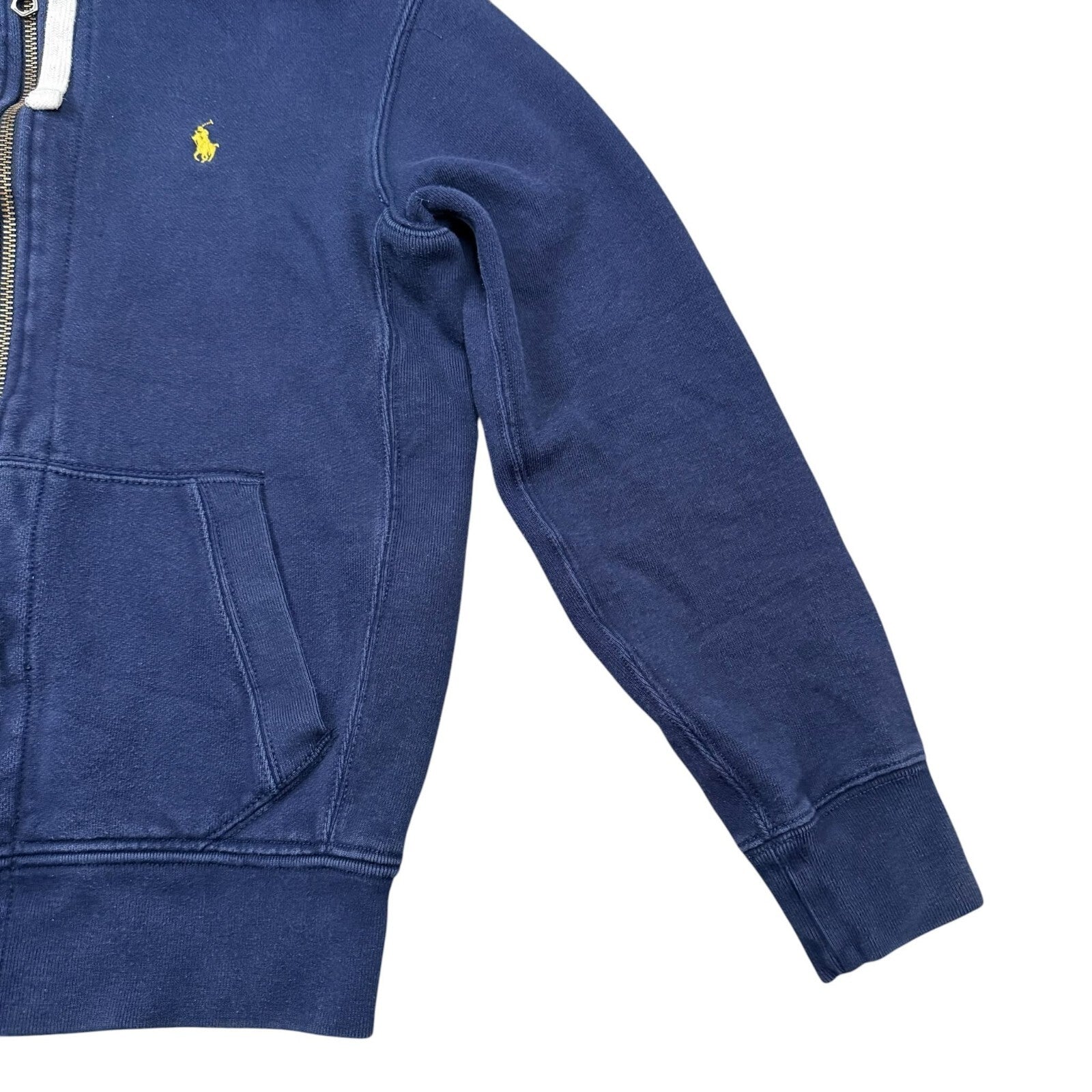 Polo Ralph Lauren Hoodie Full Zip Up Navy Blue Medium
