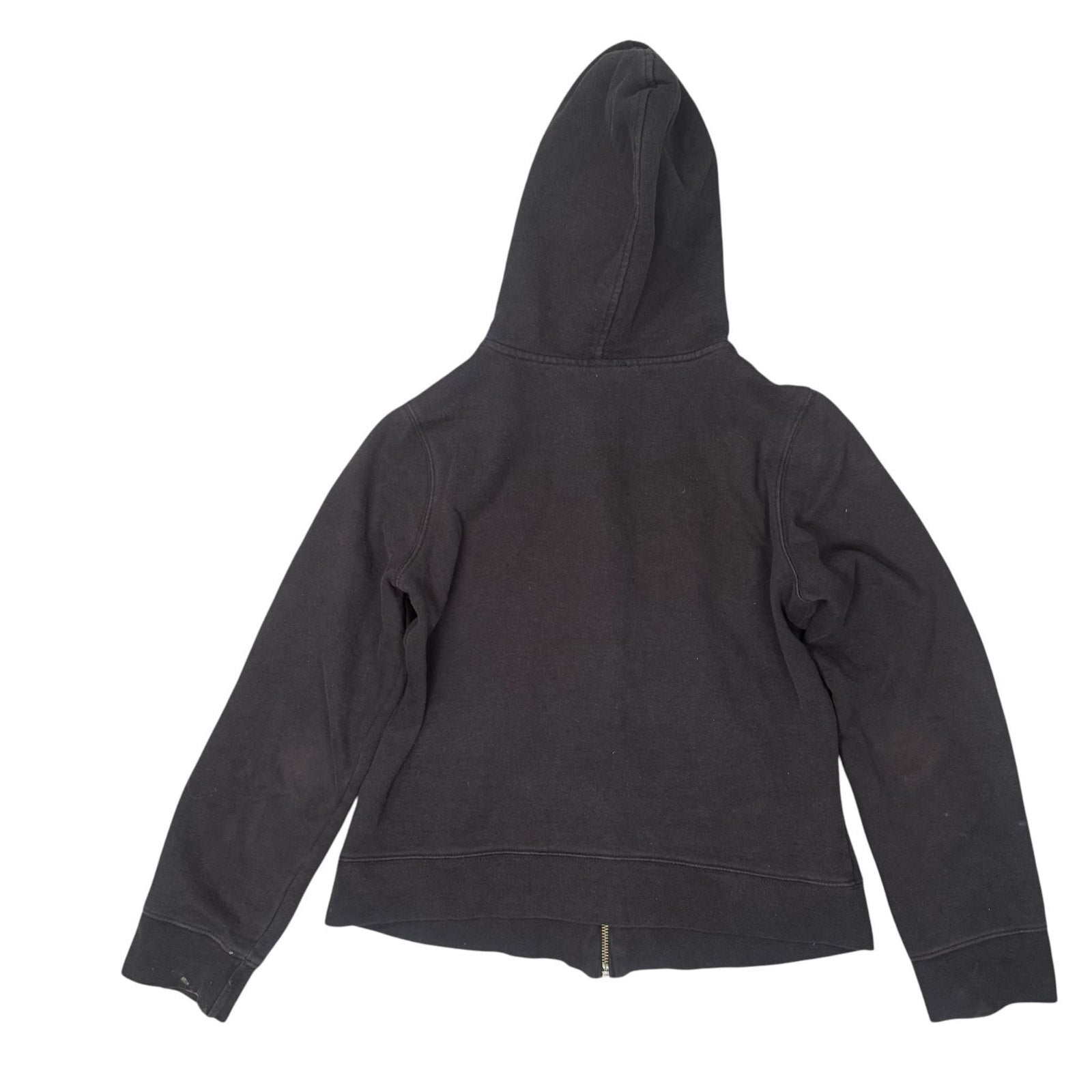 Harley-Davidson Y2K Hooded Jacket Zip Up Rhinestone Black Small
