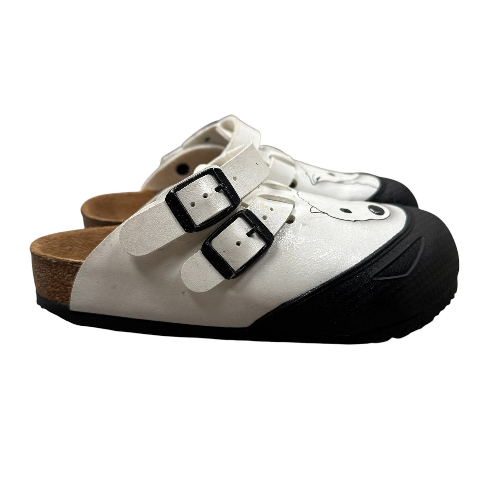 Birkenstock Kids Clogs Polar Bear Print Birko-Flor White and Black UK 13 EU 32