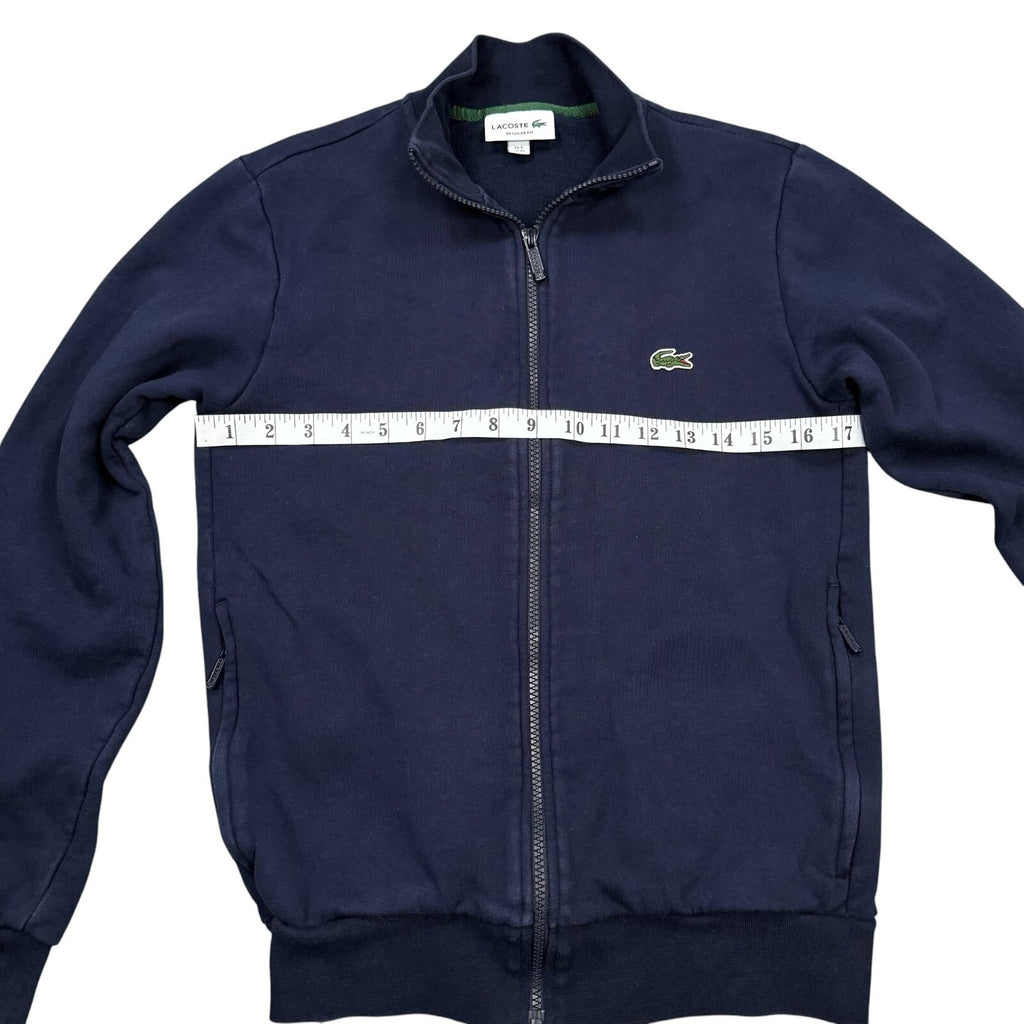 Lacoste Jumper Cardigan Zip Up Regular Fit Navy Blue XS