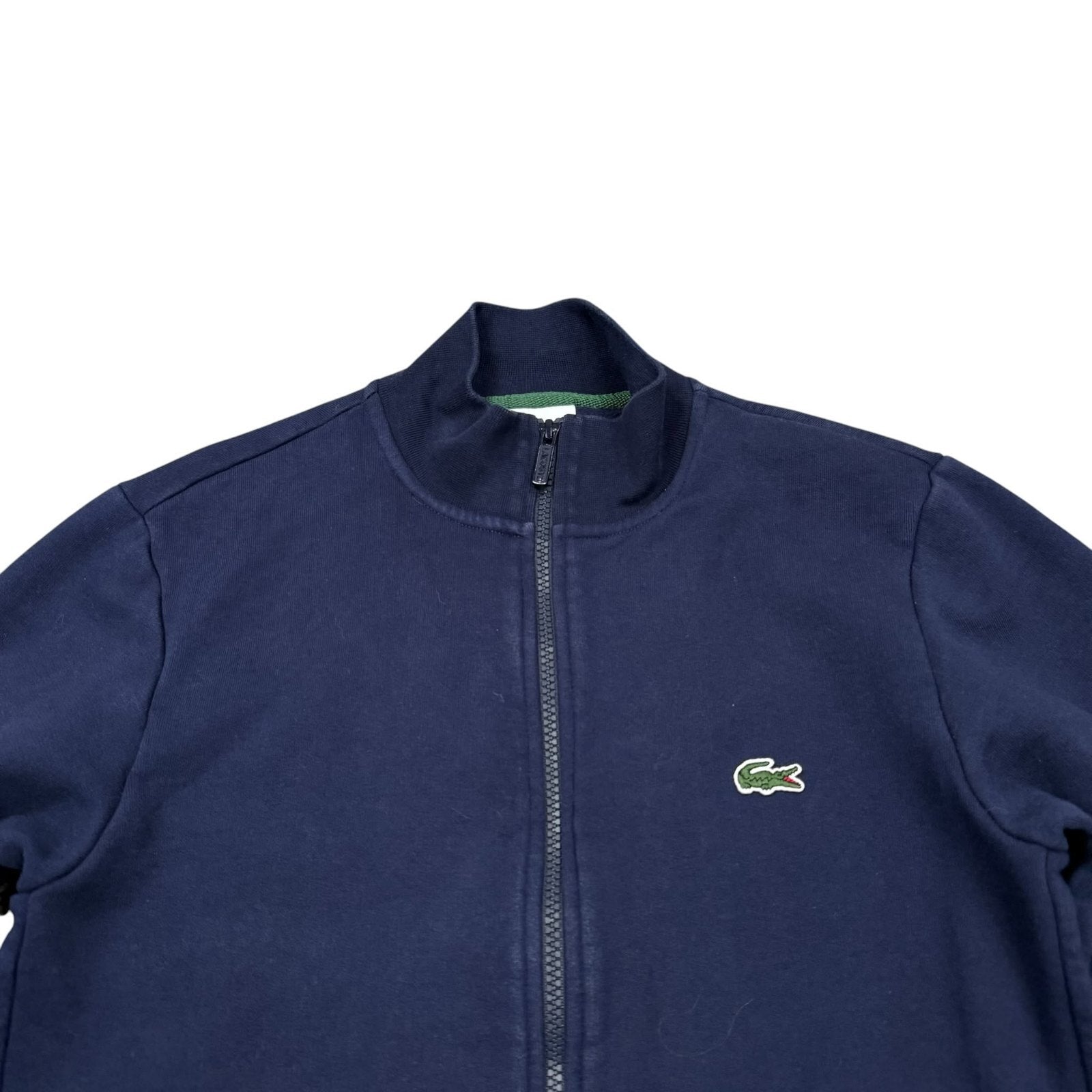 Lacoste Jumper Cardigan Zip Up Regular Fit Navy Blue XS