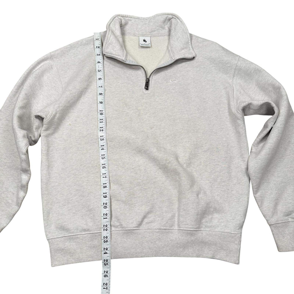 Nike Sweatshirt 1/4 Zip Pullover Long Sleeve Grey Heather Small