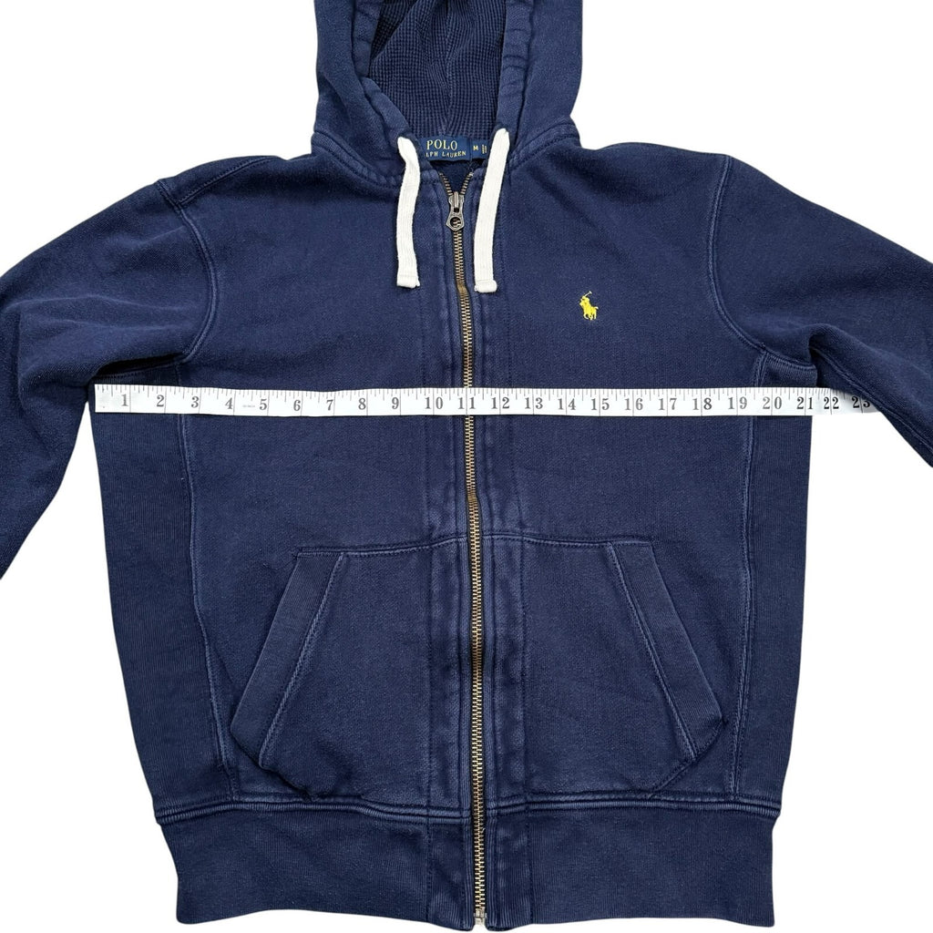 Polo Ralph Lauren Hoodie Full Zip Up Navy Blue Medium
