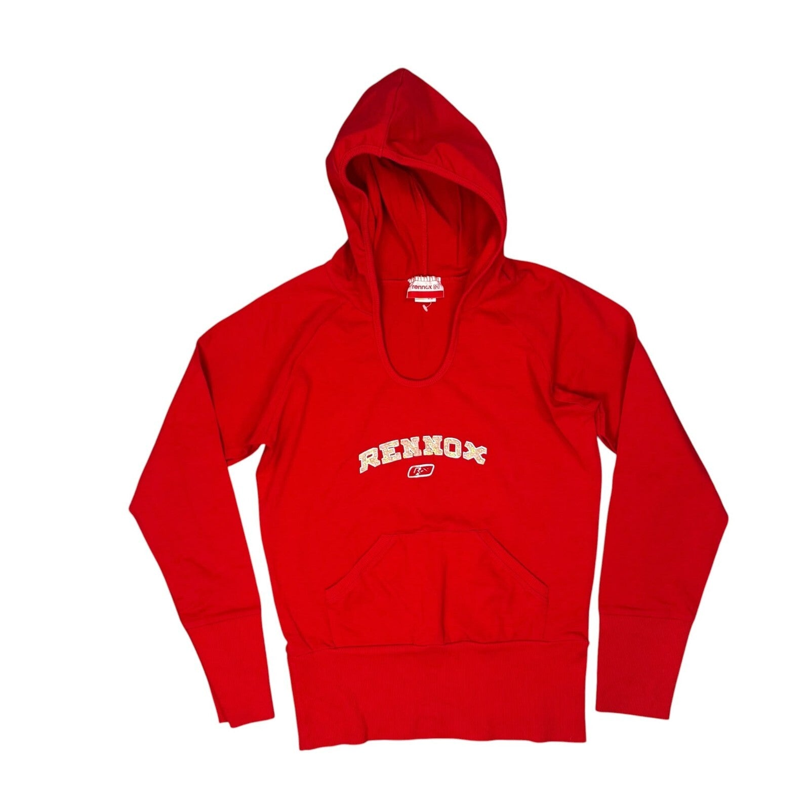 Rennox Y2K Pullover Hoodie & Sweatshirts Cotton Stretch Red Size 16