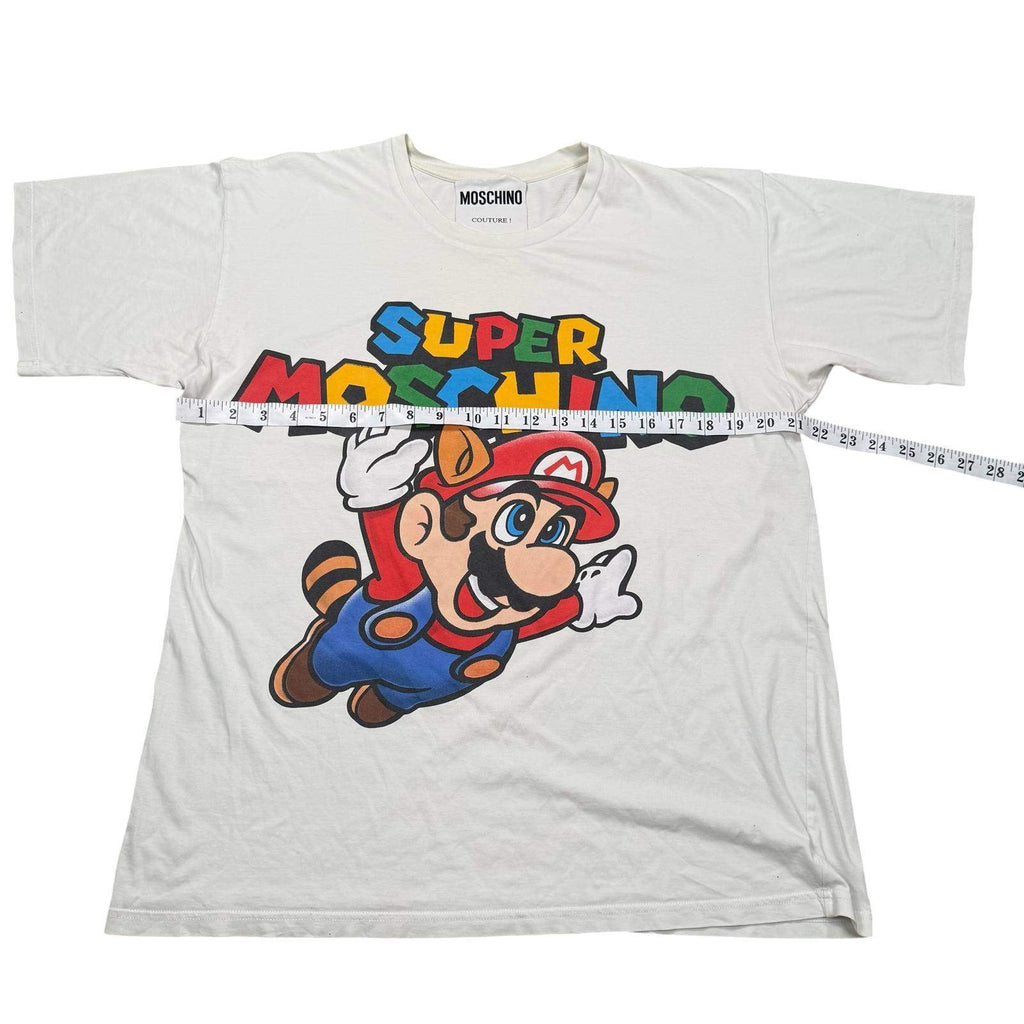 Moschino Couture Milano Super Moschino T-Shirt Graphic White Large