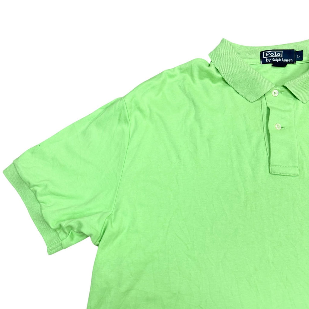 Polo Ralph Lauren Y2K Polo Shirt Short Sleeve Green Large