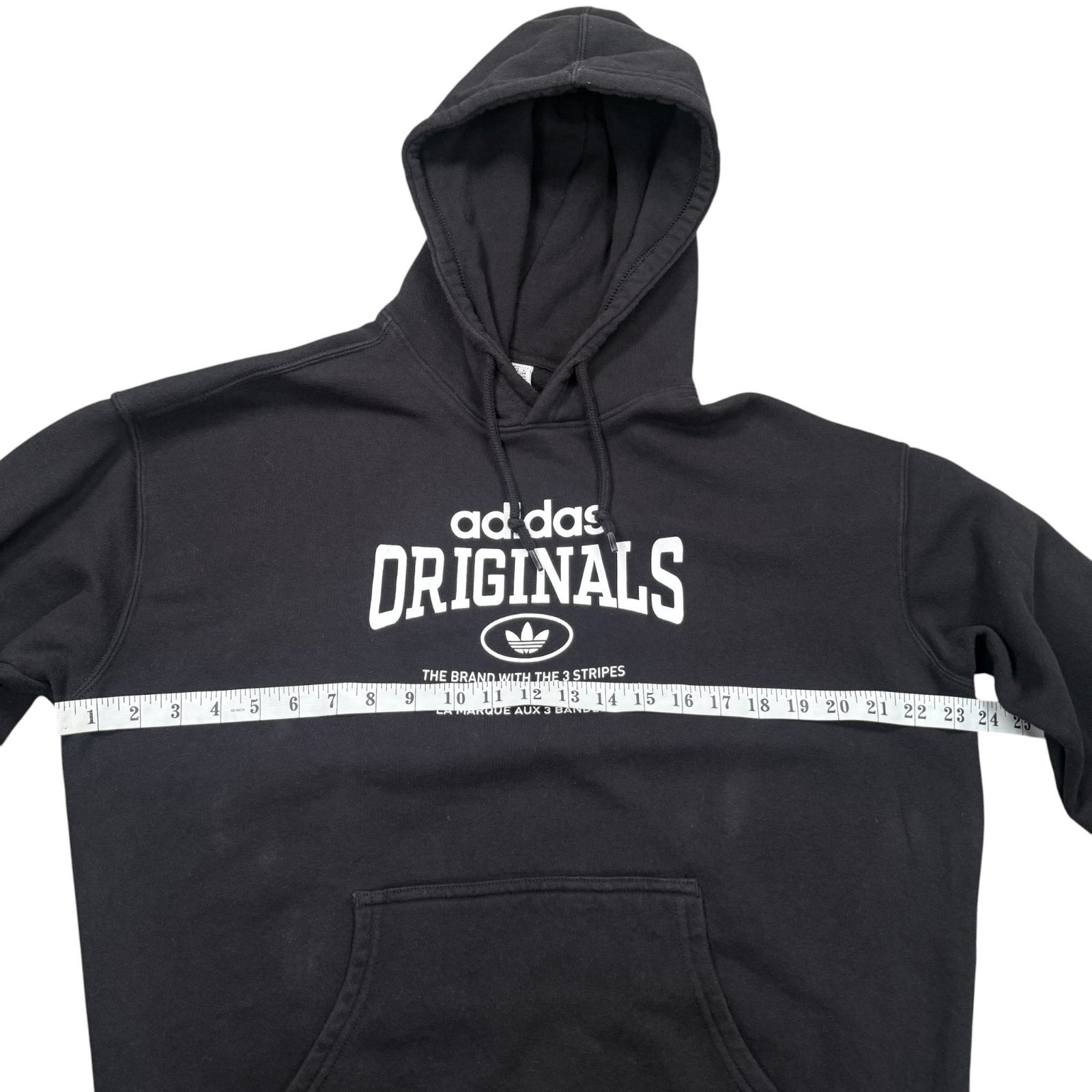 Adidas Originals Pullover Hoodie Sweatshirt Long Sleeve Black Large