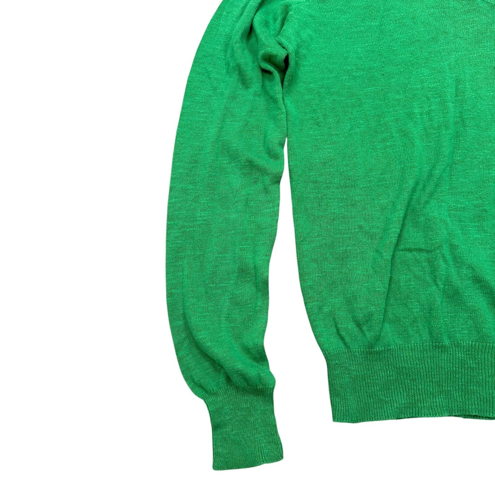 Ralph Lauren Sport Y2K V-Neck Jumper Cotton Green Medium