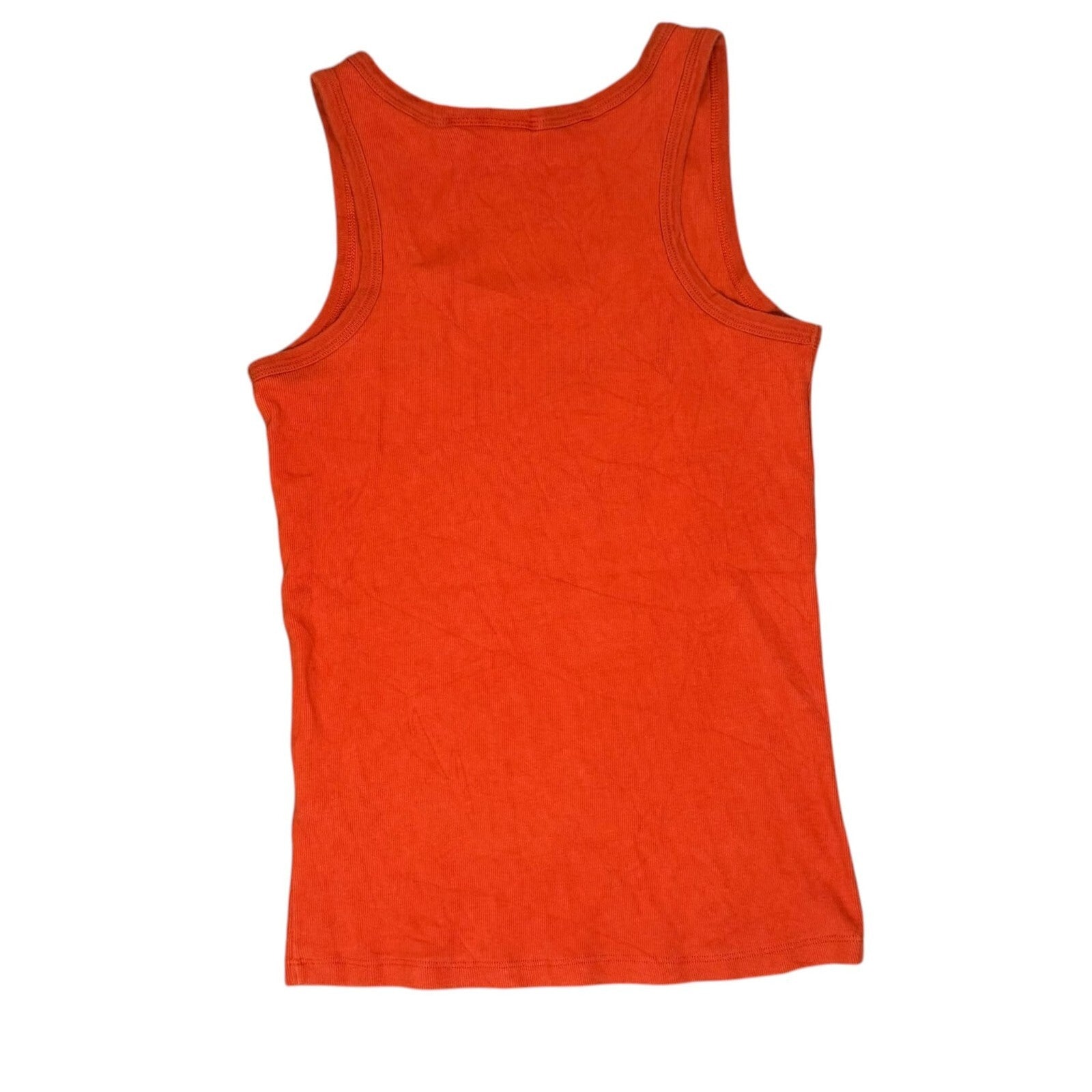 Harley-Davidson Y2K Tank Top Orange Biker Graphic Large
