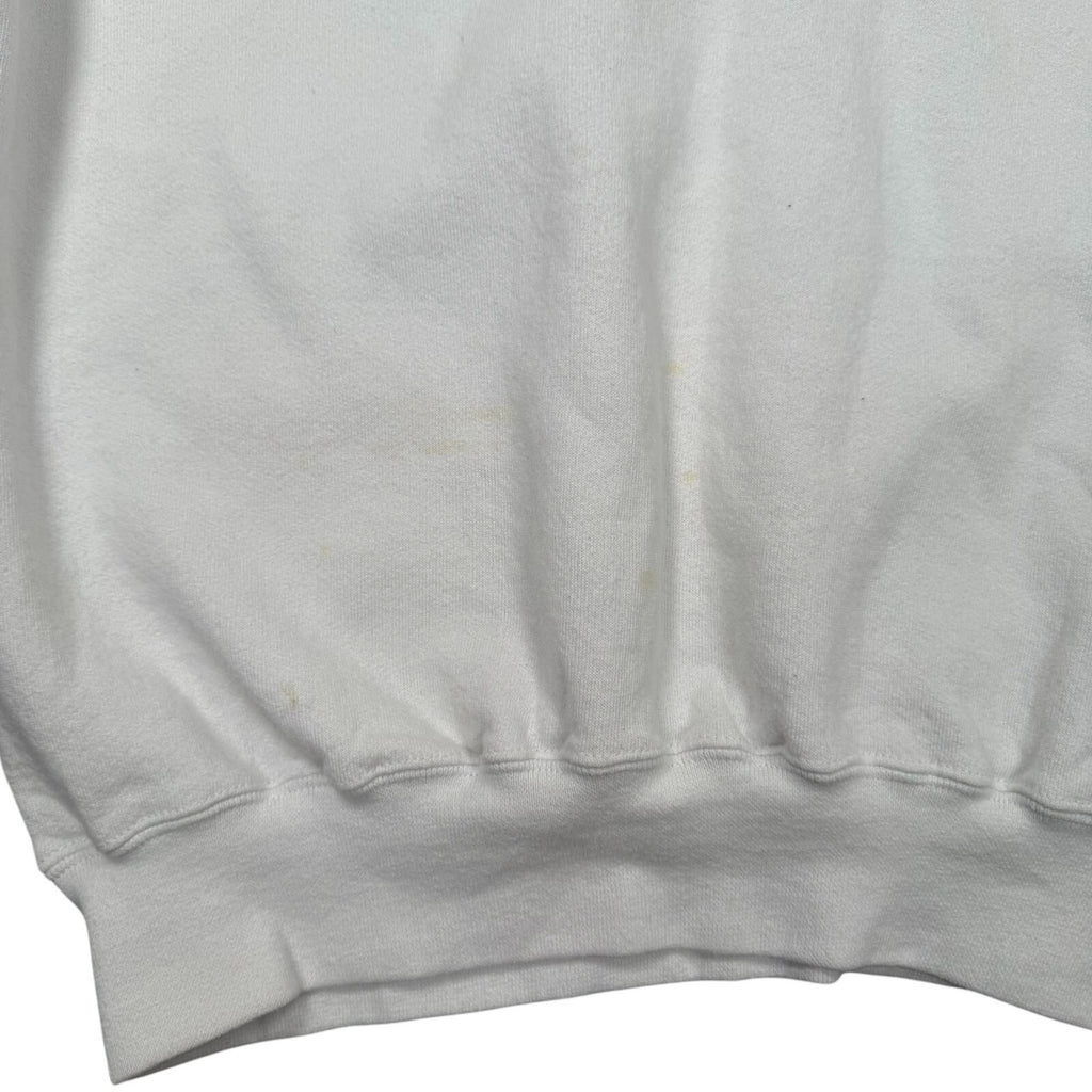 Guess Vintage Y2K White Crew Neck Jumper Sweatshirt White Large