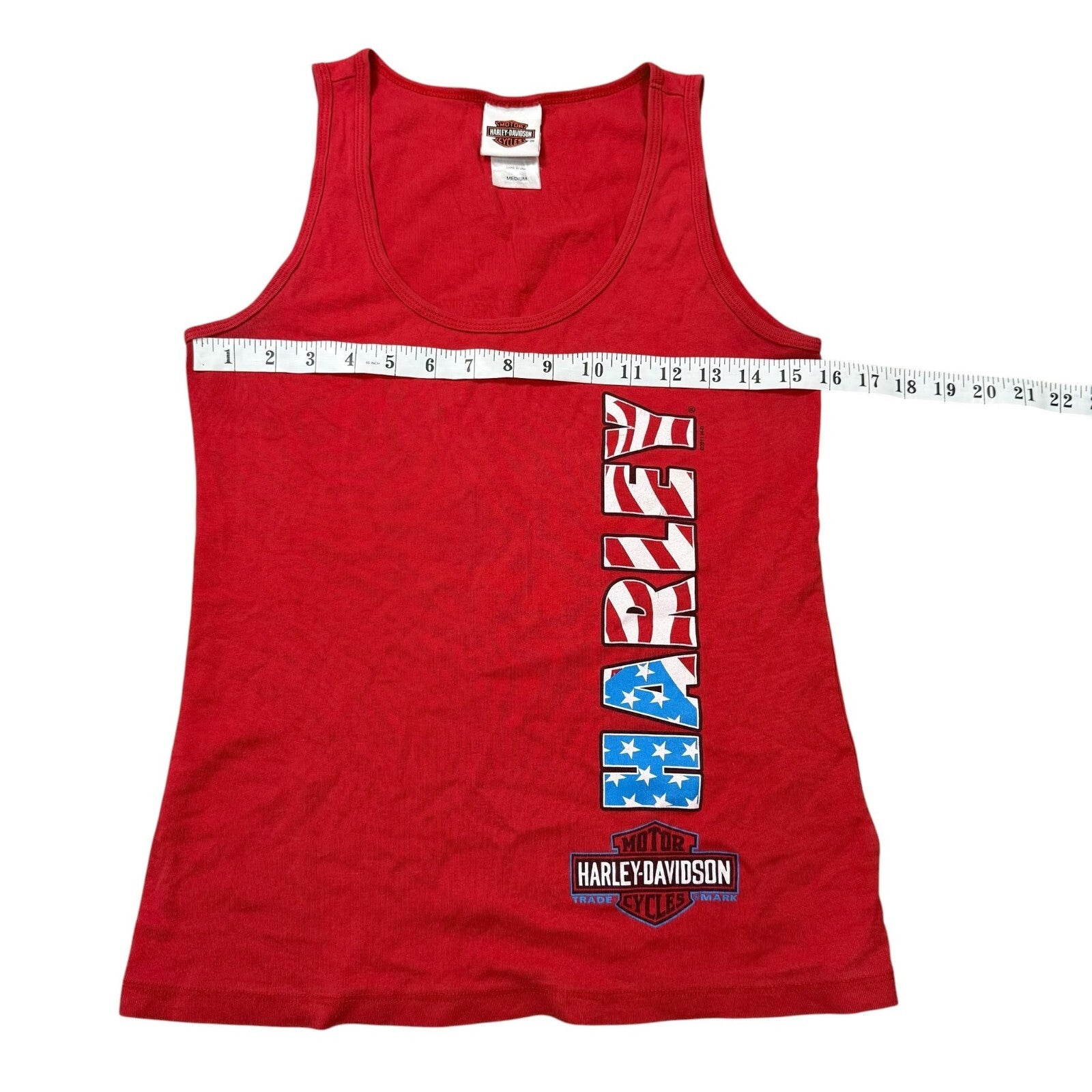 Harley-Davidson Vintage Y2K Tank Top Biker Graphic Medium
