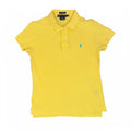 Ralph Lauren Y2K The Skinny Polo Shirt Short Sleeve Yellow Cotton Small