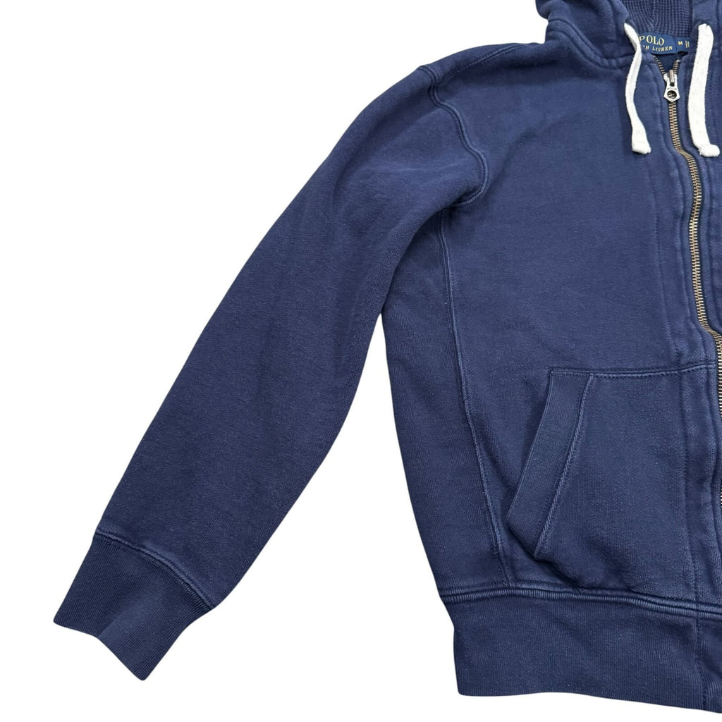 Polo Ralph Lauren Hoodie Full Zip Up Navy Blue Medium