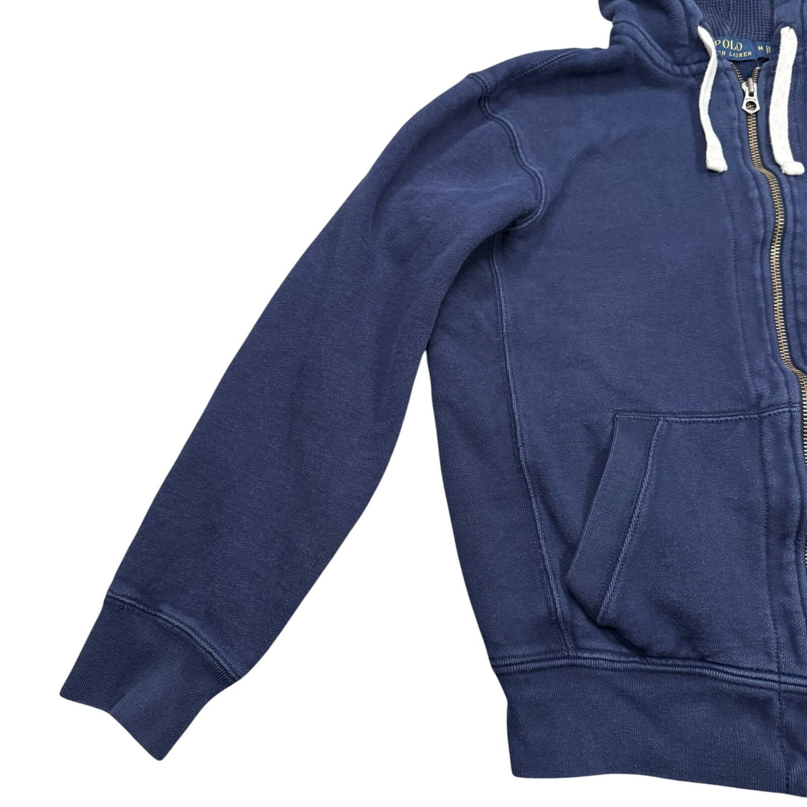 Polo Ralph Lauren Hoodie Full Zip Up Navy Blue Medium