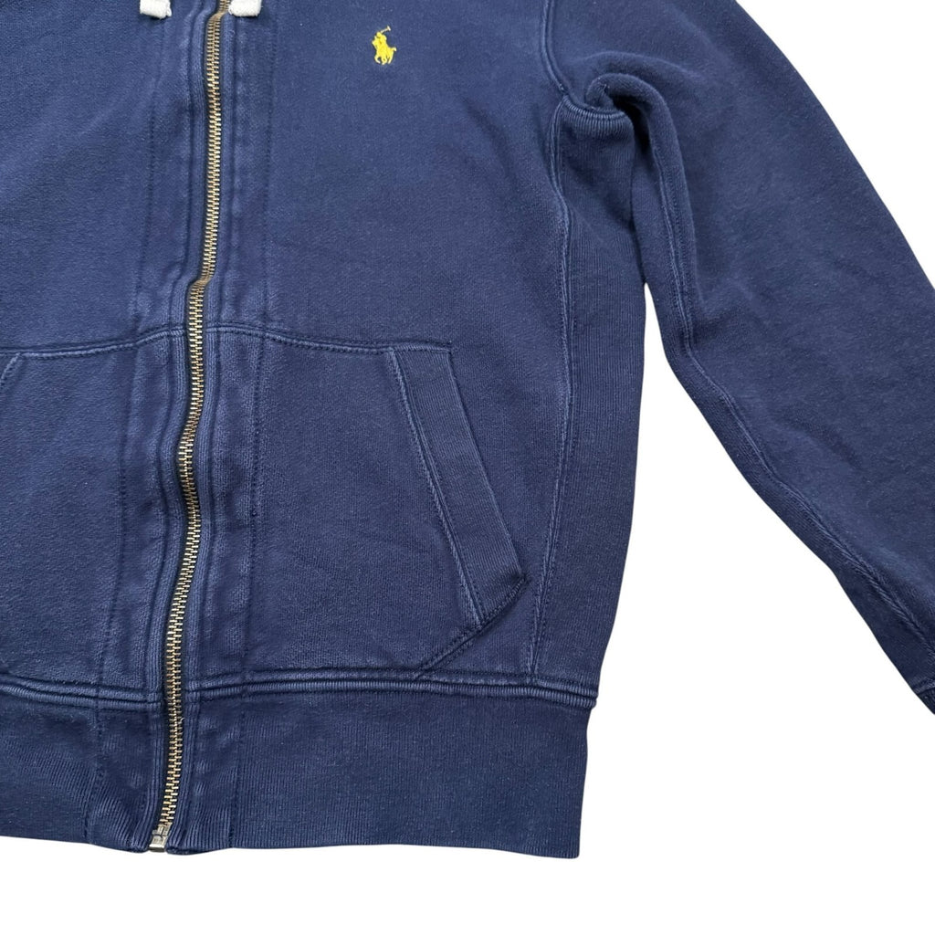 Polo Ralph Lauren Hoodie Full Zip Up Navy Blue Medium