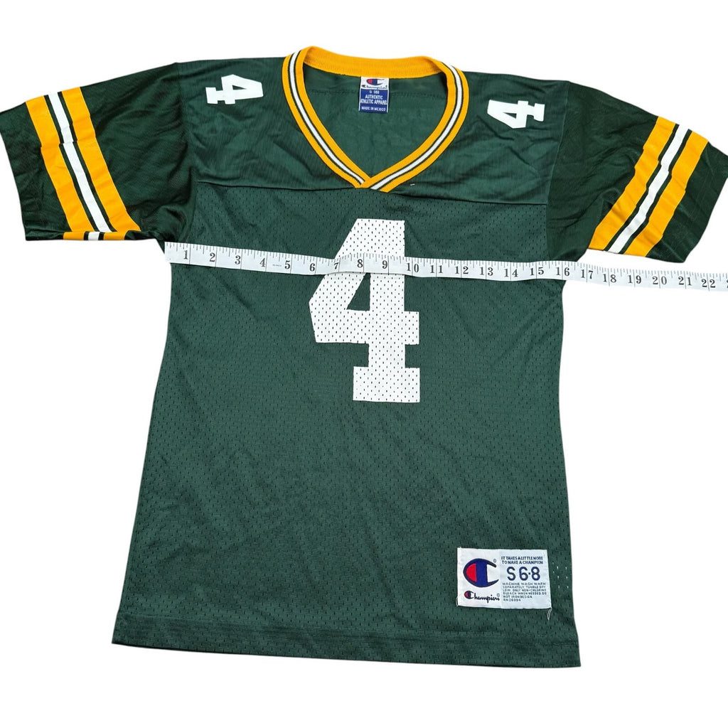 Champion Vintage Y2K NFL Jersey FAVRE #4 Green Yellow Small