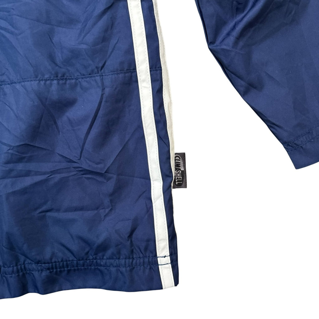 adidas Y2K Hooded Windbreaker Jacket Full Zip Up Navy Blue Large
