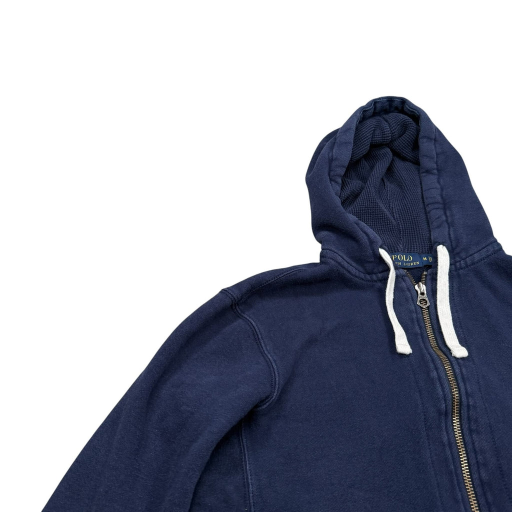 Polo Ralph Lauren Hoodie Full Zip Up Navy Blue Medium