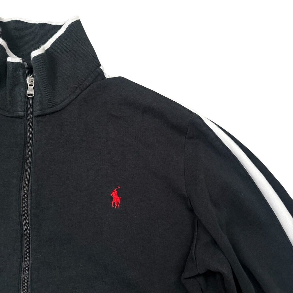 Polo Ralph Lauren Track Jacket Custom Fit Full Zip Black Large