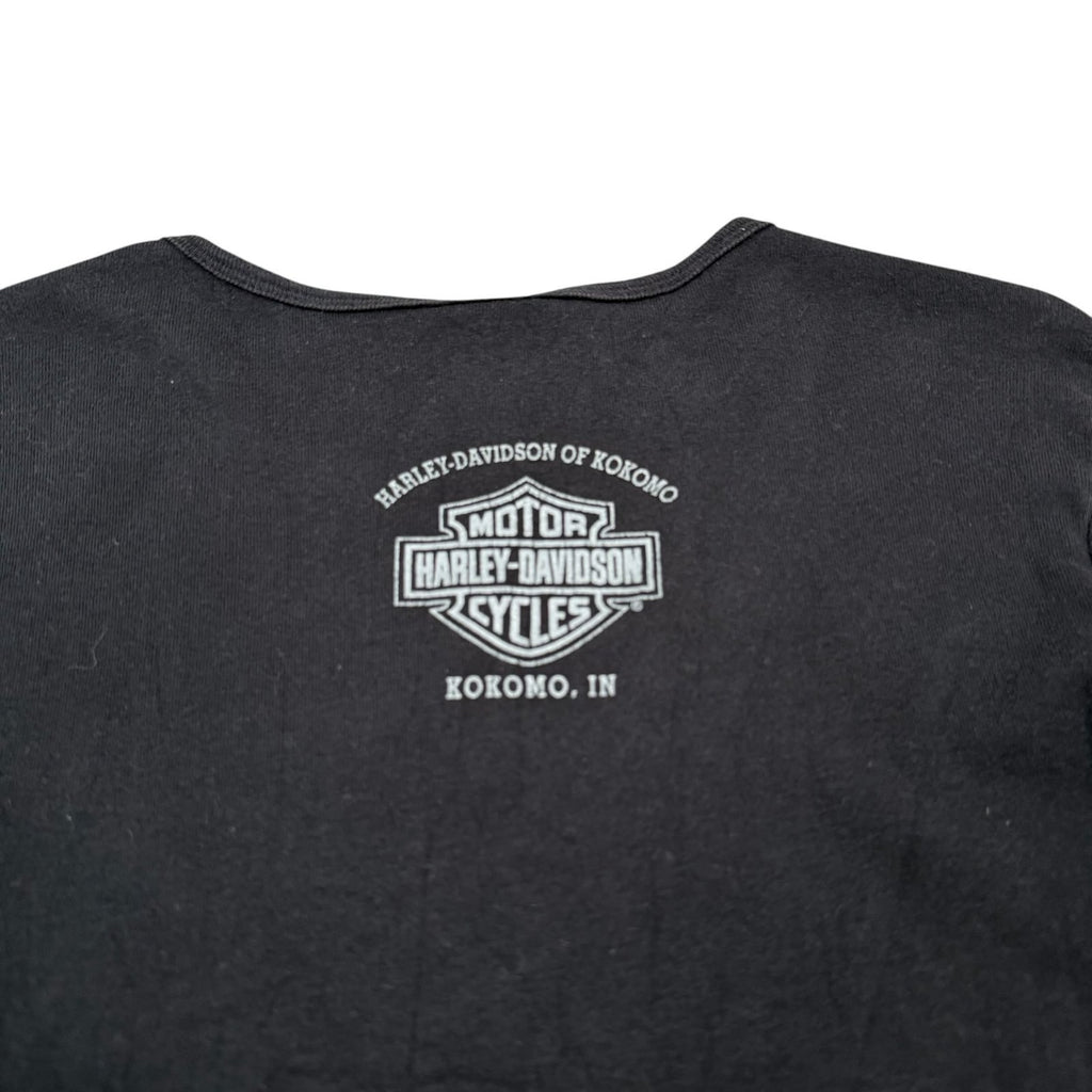 Harley Davidson Kokomo T-Shirt Long Sleeve Indiana Black Medium