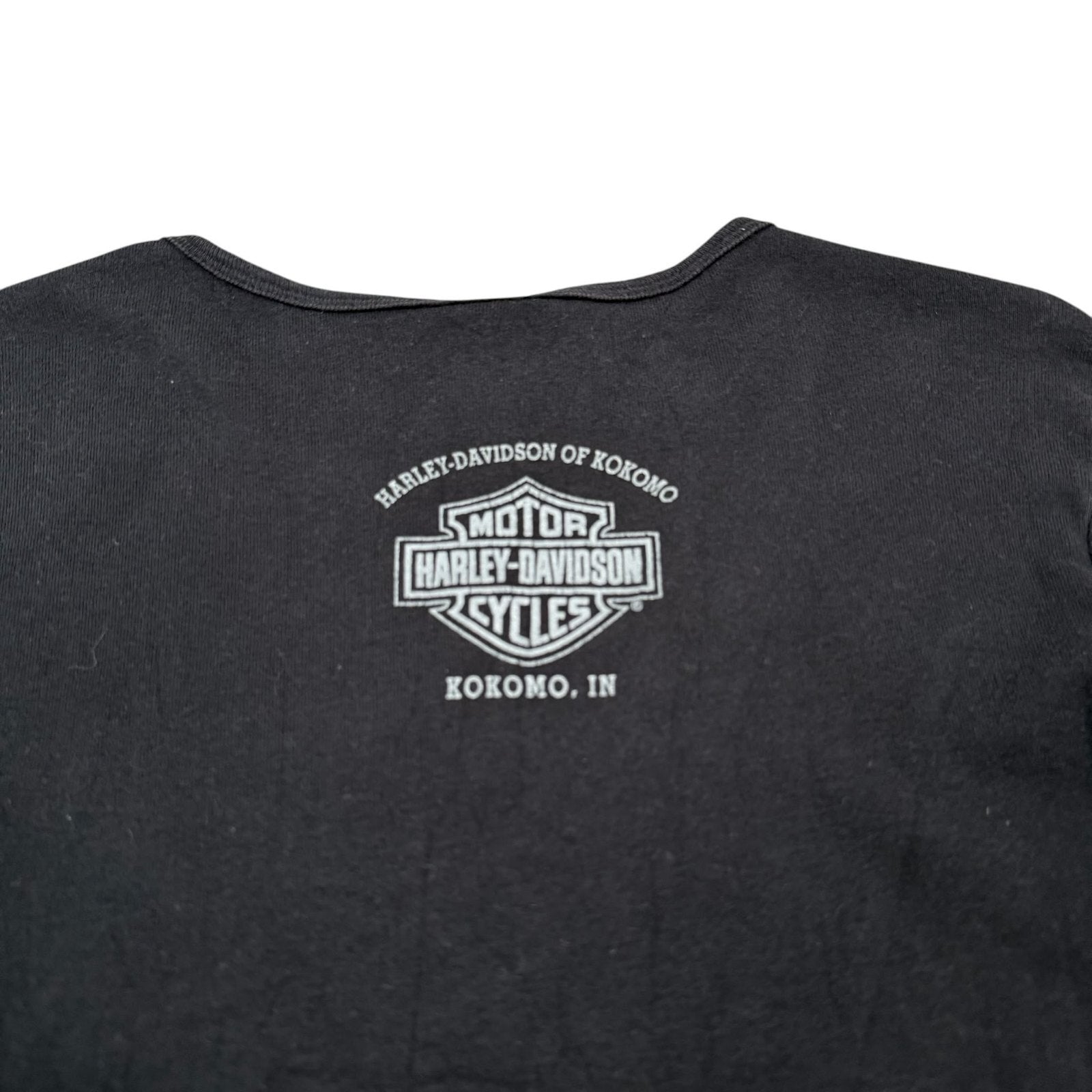 Harley Davidson Kokomo T-Shirt Long Sleeve Indiana Black Medium